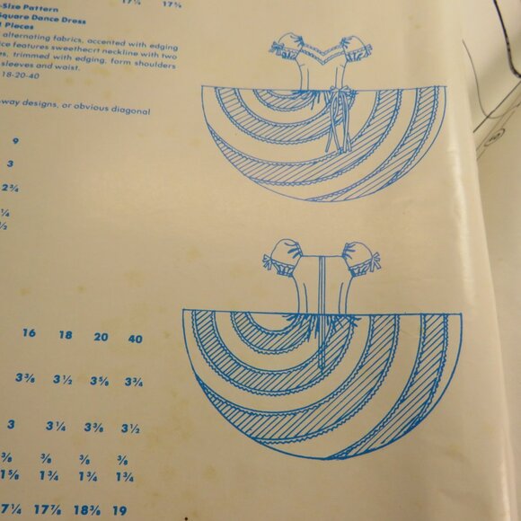 VTG Authenic Pattern Inc #320 Large Full Square Dancing Circle Skirt Swirl Pat. - Picture 12 of 15